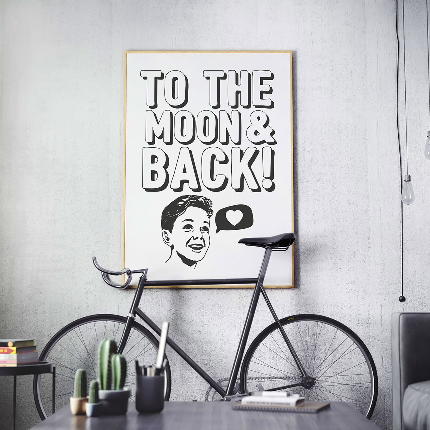 Affisch.To The Moon And Back.Poster