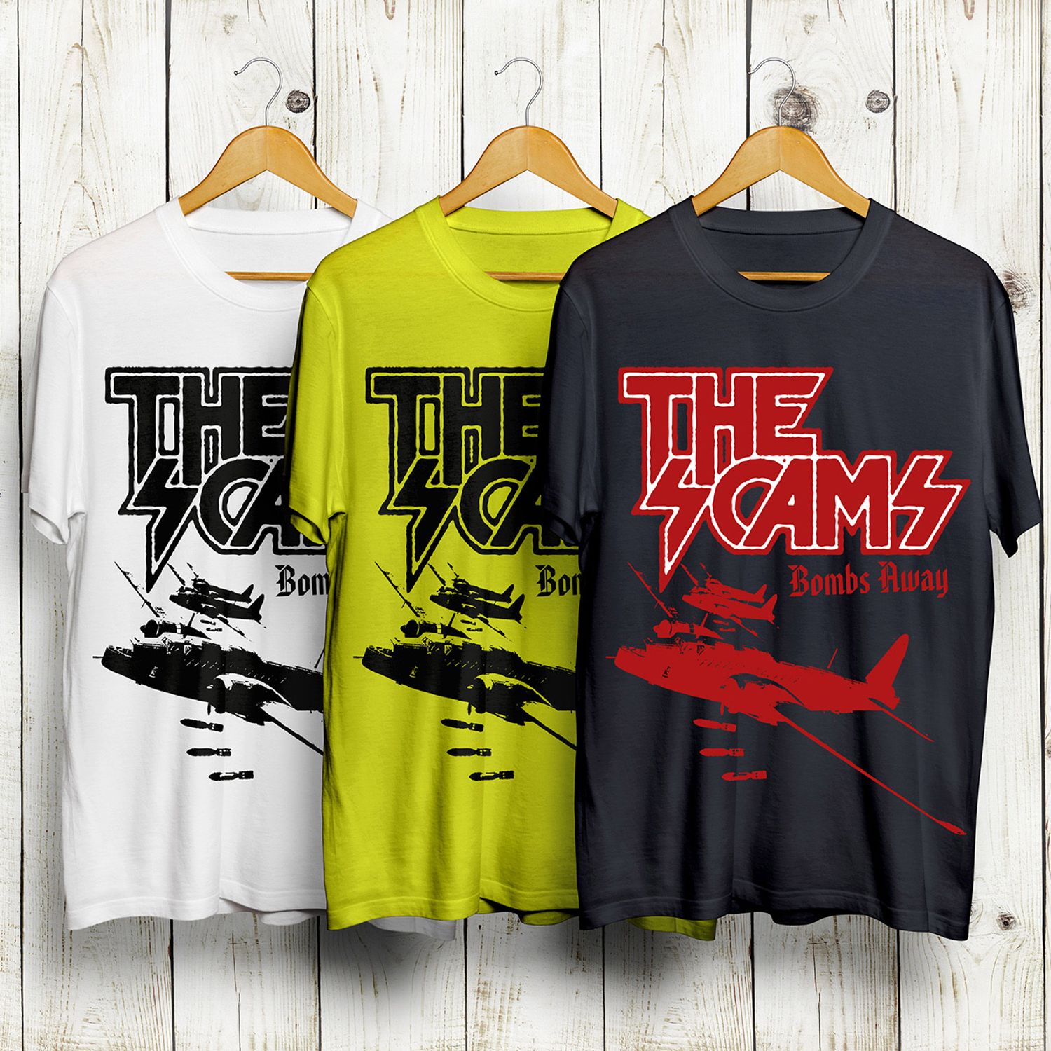 The.Scams-Tshirt.Bombs Away